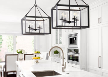 Anna 12" Metal/Glass LED Pendant - JONATHAN Y